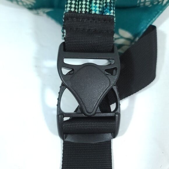 Kavu Rope Sling Bag Teal Pineapple print Crossbody Zipper Pockets boho Hippie - Picture 11 of 16